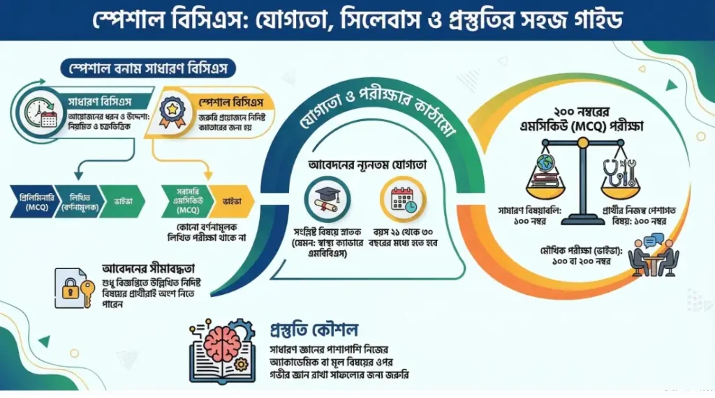স্পেশাল বিসিএস কী? যোগ্যতা, সিলেবাস ও প্রস্তুতির সম্পূর্ণ গাইডলাইন